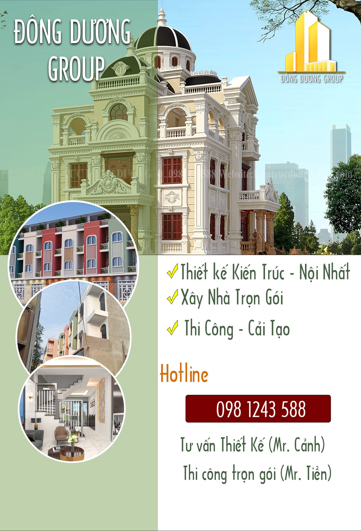 dịch vụ thiết kế thi công trọn gói