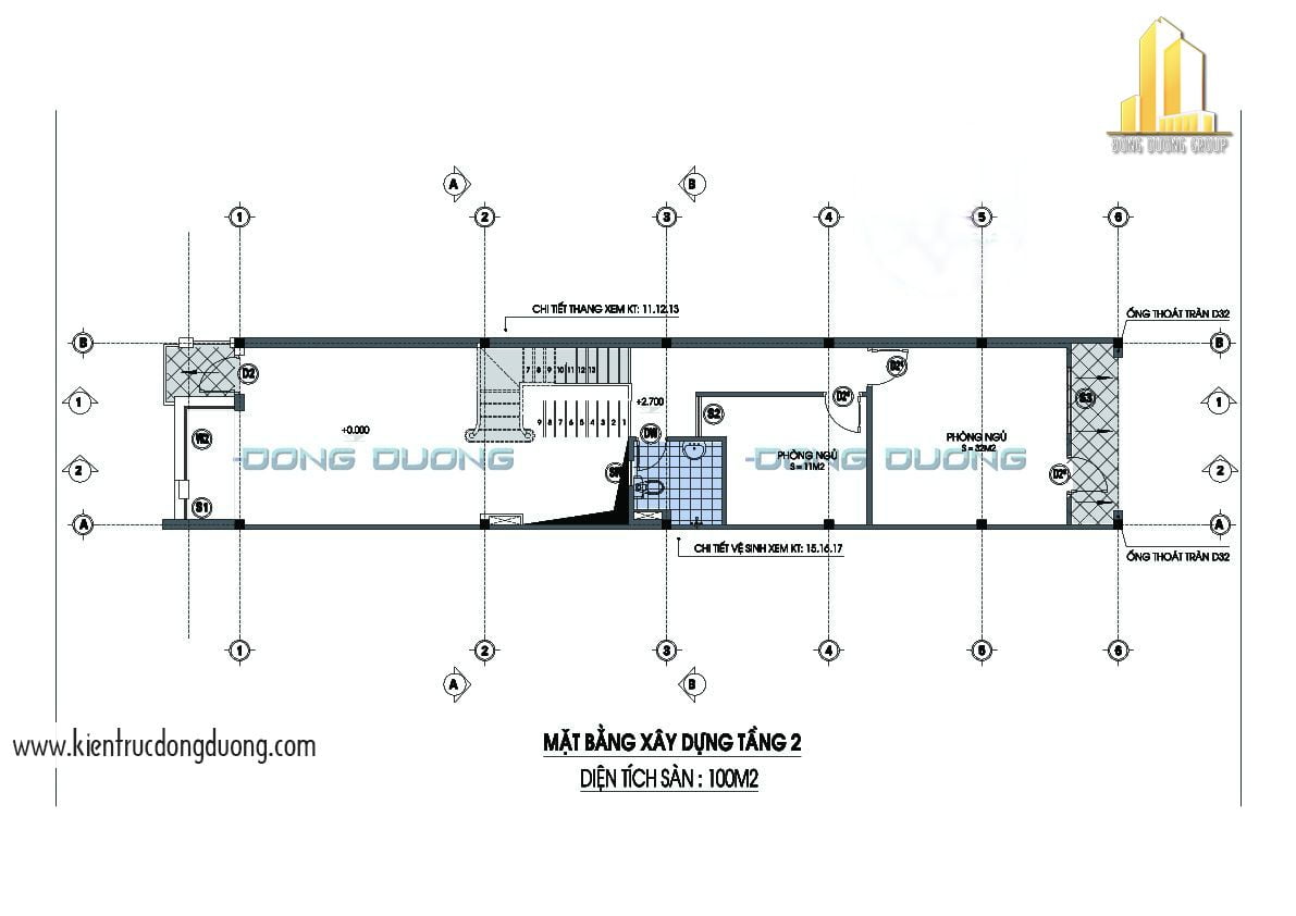 Mẫu nhà ống đẹp 3 phòng ngủ mặt tiền 5m