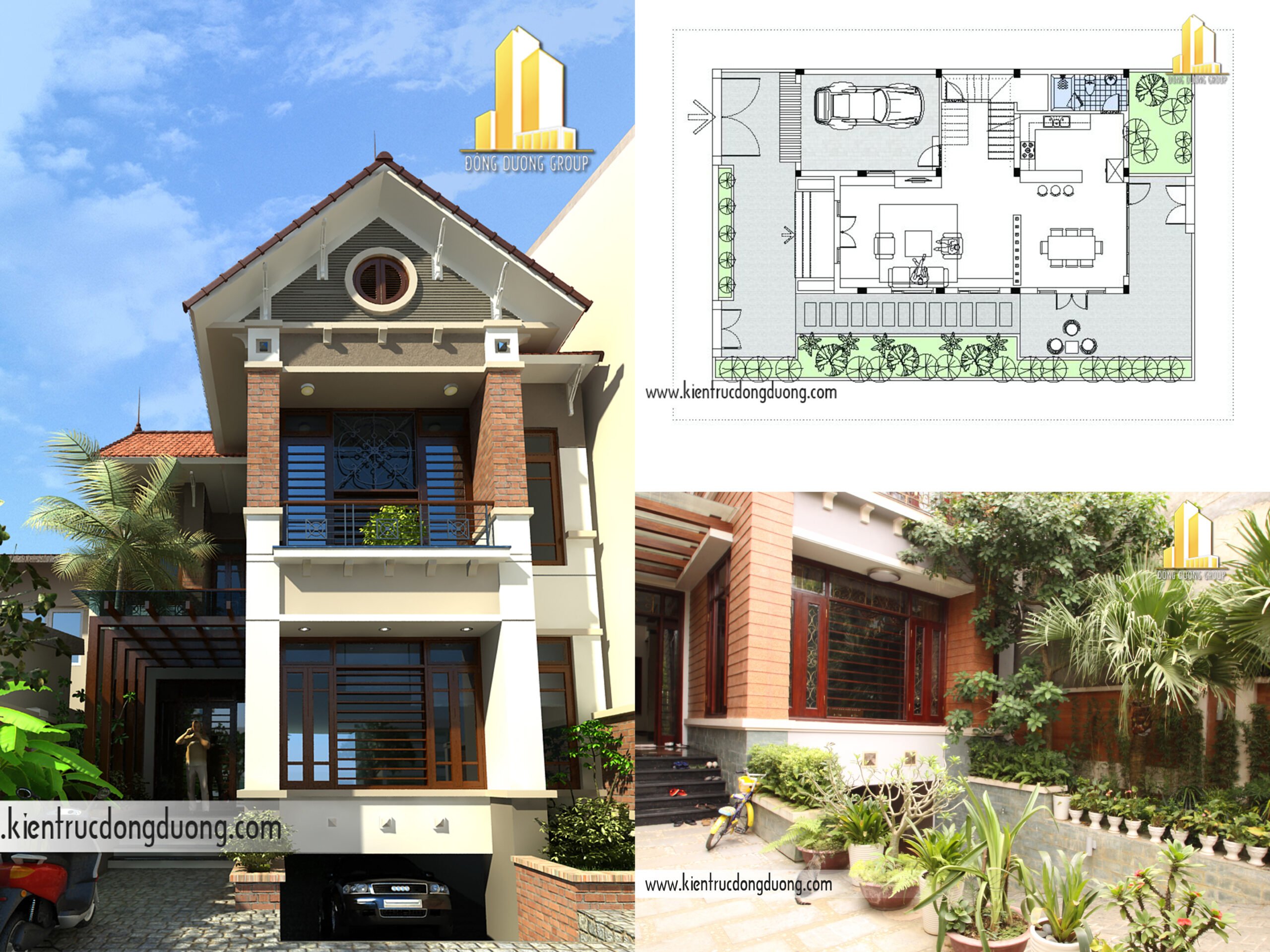 Thiết kế biệt thự phố 2 tầng hiện đại tại Hà Giang – NP1013