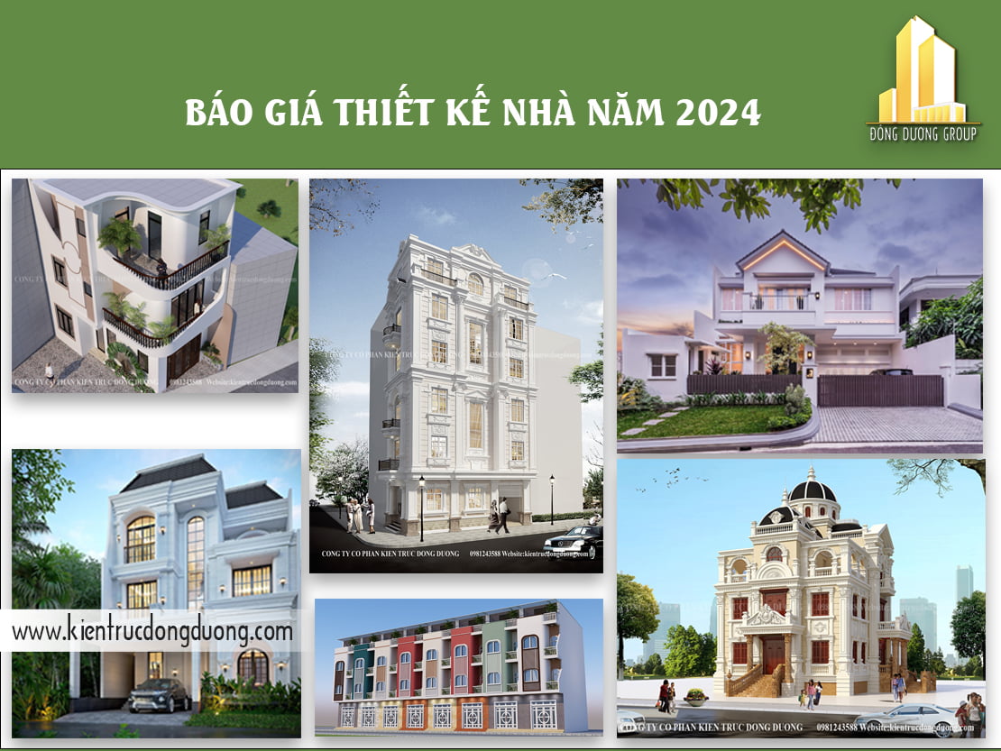 Báo giá thiết kế nhà tại Kiến Trúc Đông Dương
