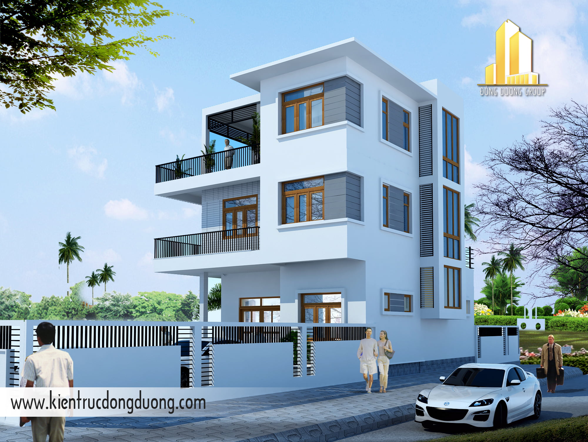 Thiết kế biệt thự phố 3 tầng hiện đại ảnh đại diện NP1612 