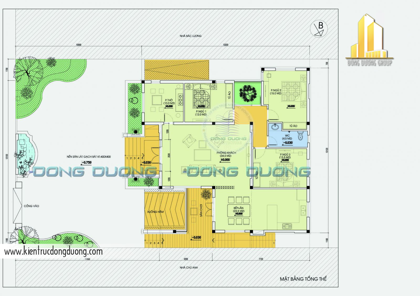 Mẫu thiết kế nhà vườn cấp 4 tại Kon Tum - NV1402 3