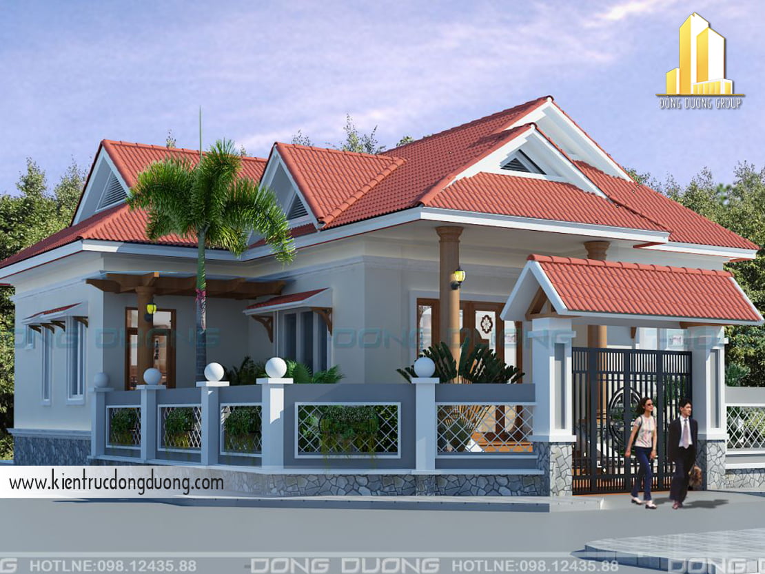 Mẫu thiết kế nhà vườn cấp 4 tại Kon Tum - NV1402 4