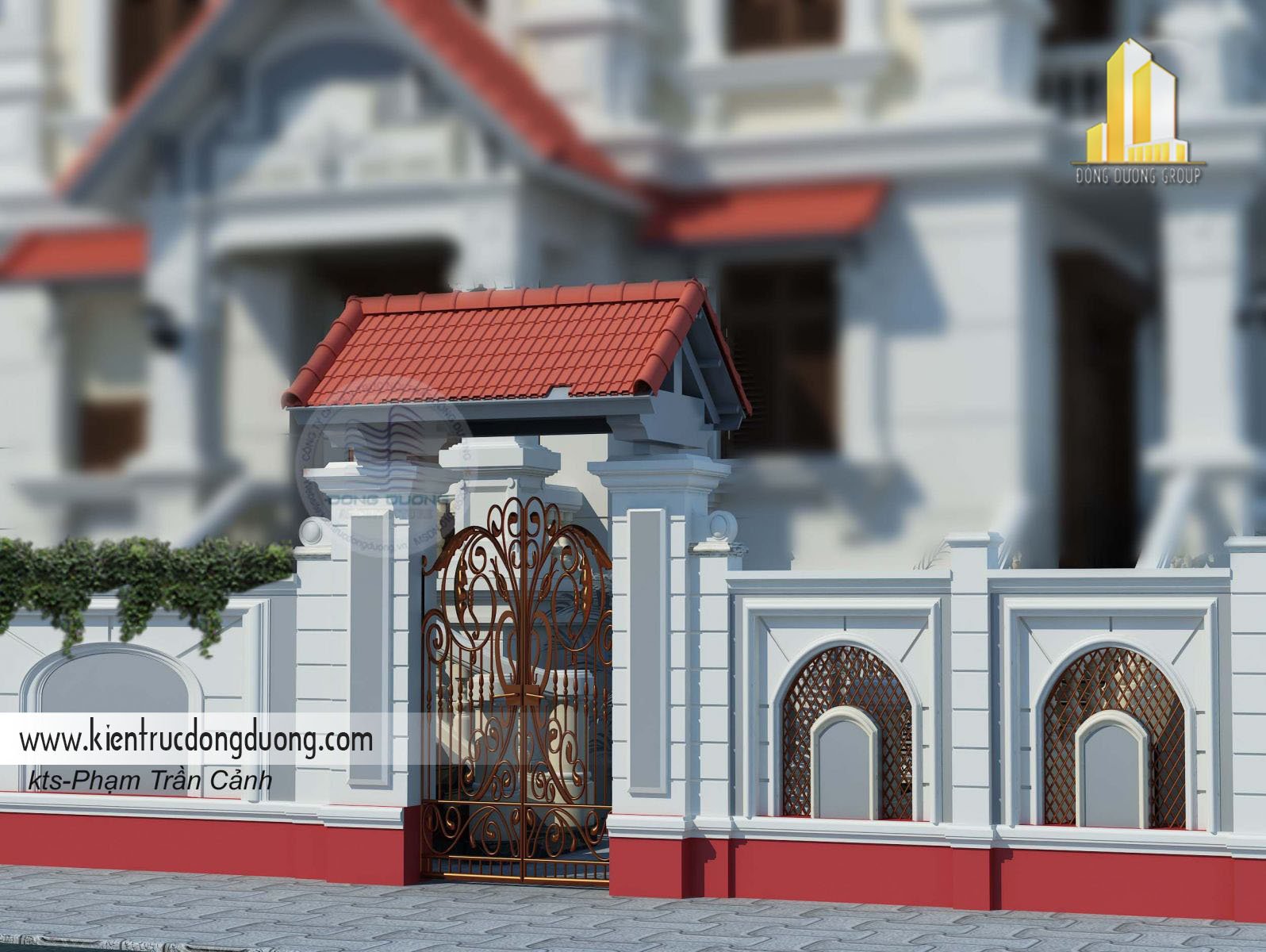 Thiết kế biệt thự tân cổ điển 3 tầng -kientrucdongduong.com 05