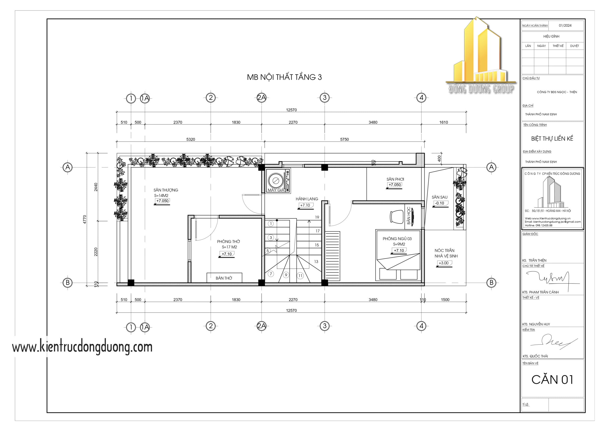 Thiết kế nhà phố 3 tầng mặt tiền 4m-kientrucdongduong04