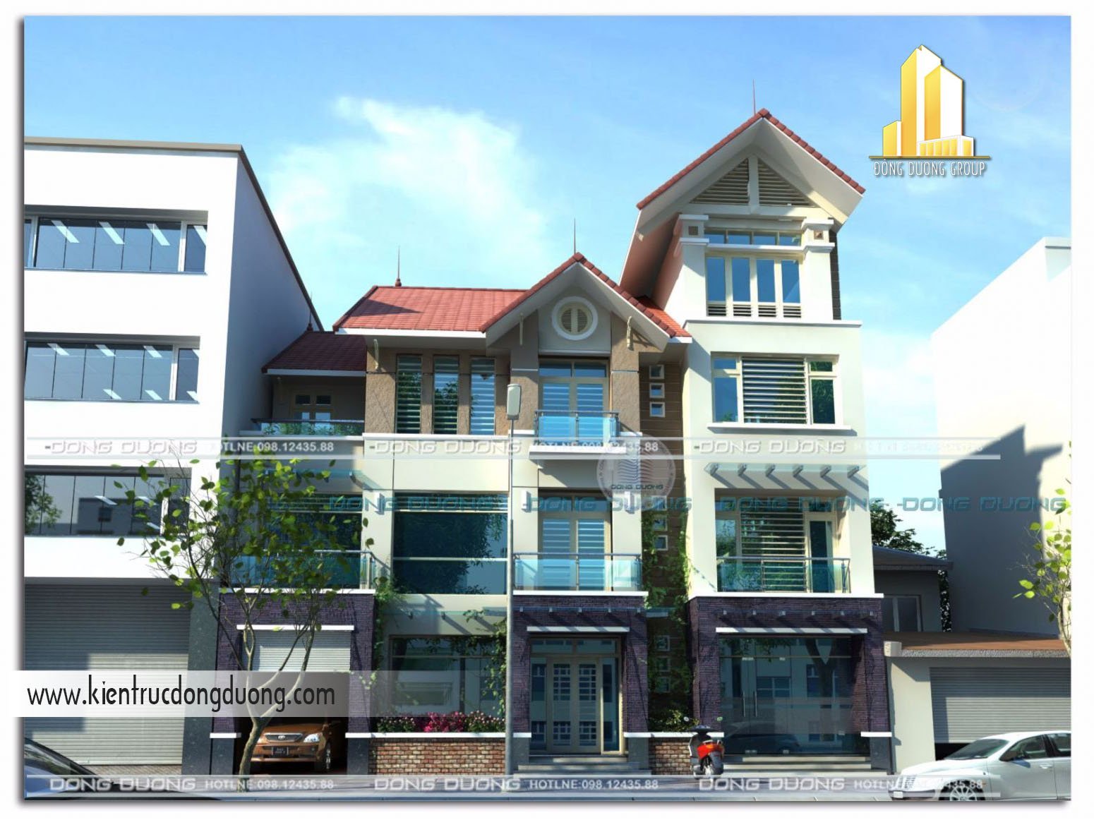 Thiết kế nhà phố kinh doanh 3 tầng NP1124-kientrucdongduong1