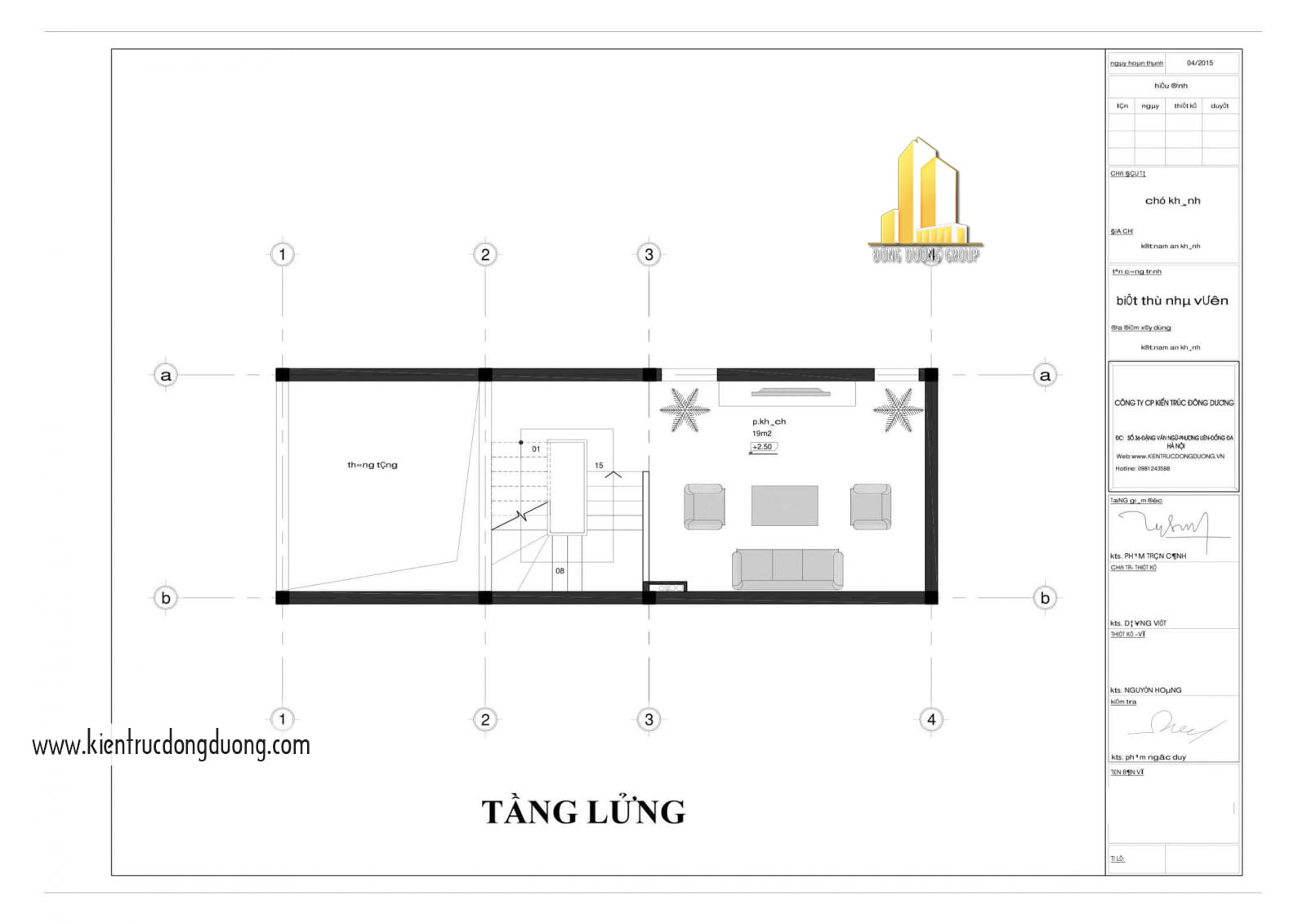 Thiết kế nhà phố kinh doanh 4m -kientrucdongduong.com 04
