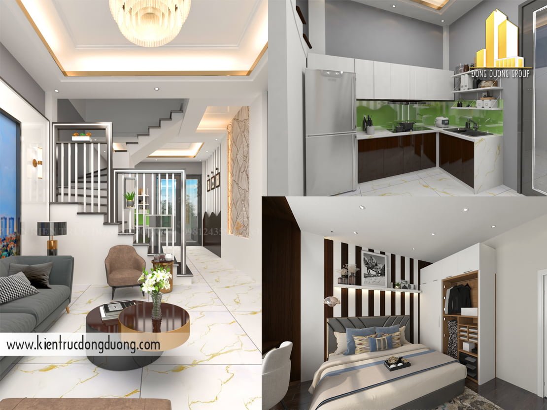 Thiết kế thi công nội thất nhà phố hiện đại - NP2302 -kientrucdongduong01