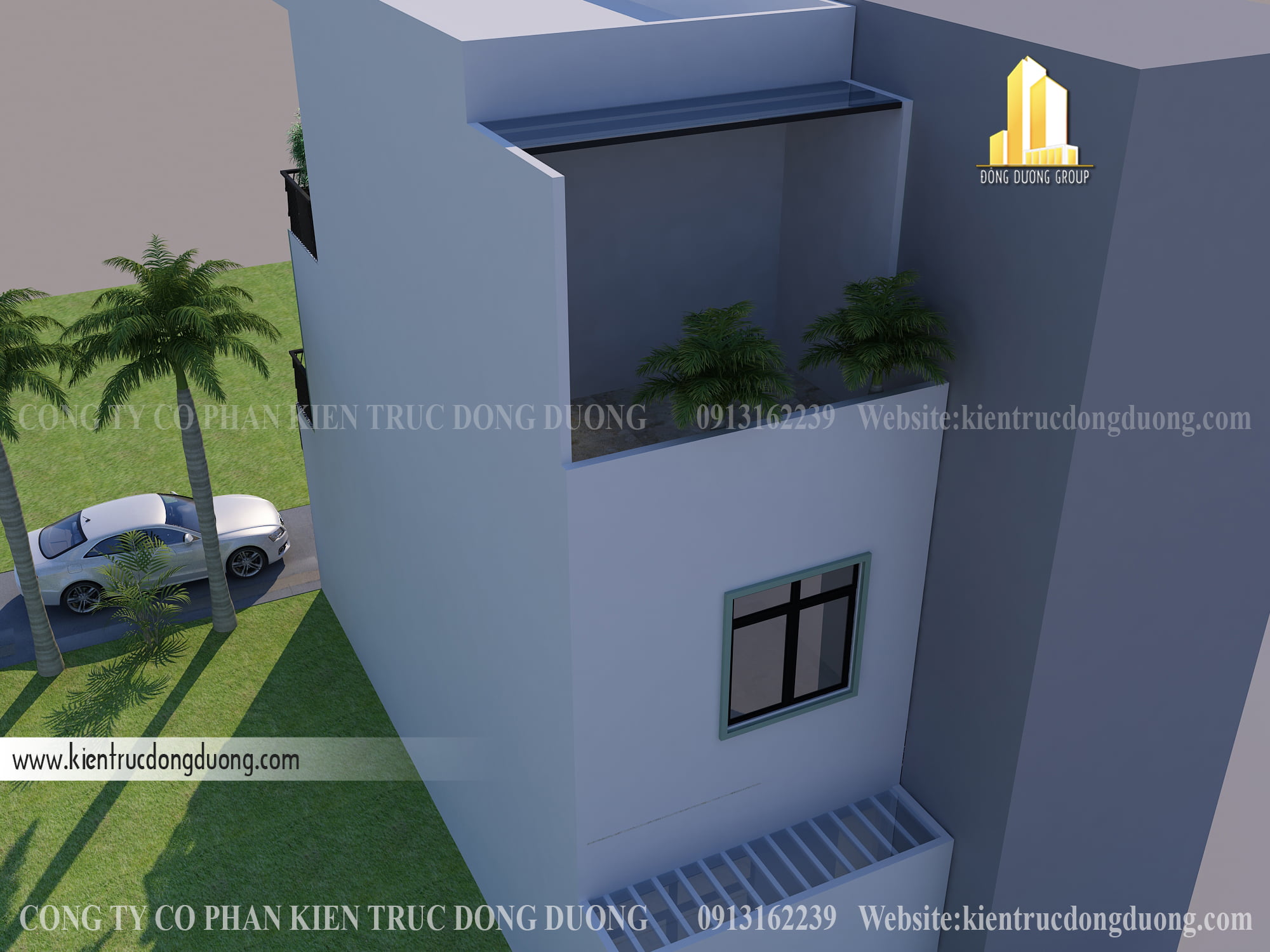 4. Thiết kế nhà phố 3 tầng phong cách hiện đại NP2407