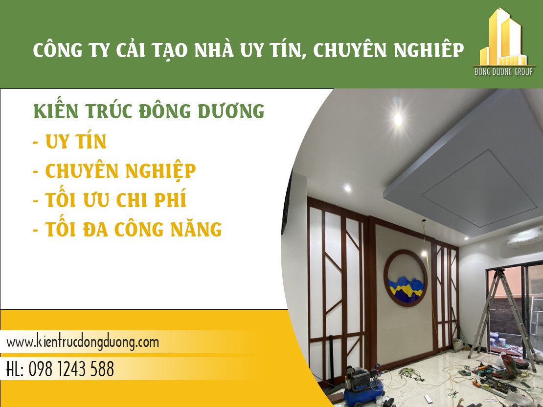 Công ty cải tạo nhà uy tín chuyên nghiệp - Kiến Trúc Đông Dương