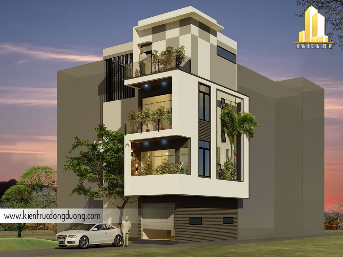 Mẫu biệt thự 4 tầng -kientrucdongduong.com04