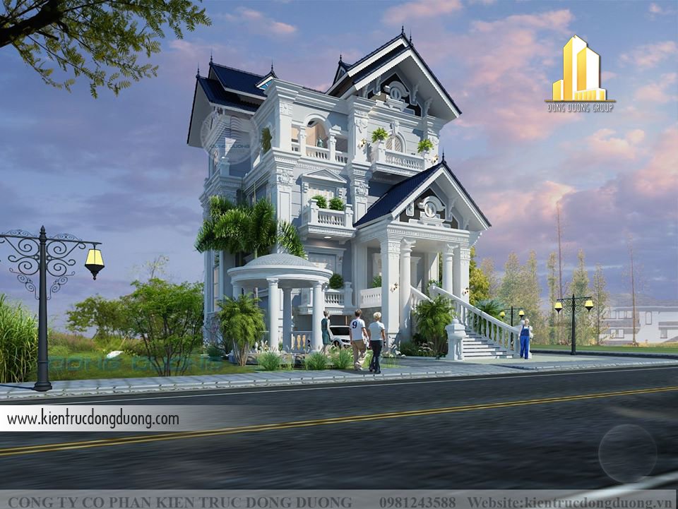 Mẫu biệt thự tân cổ điển -kientrucdongduong.com09