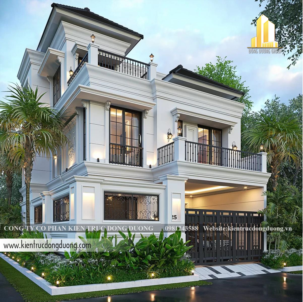 Mẫu biệt thự tân cổ điển -kientrucdongduong.com11