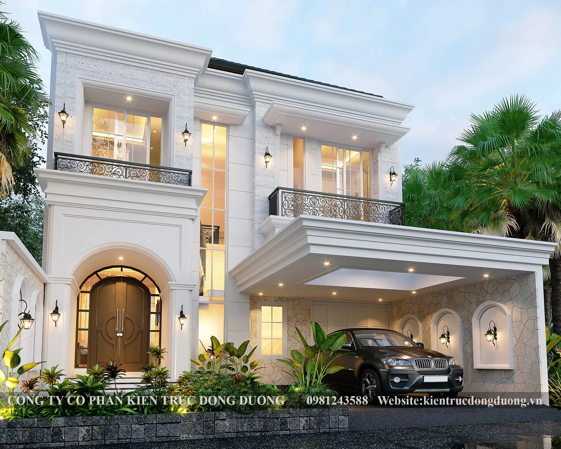 Mẫu biệt thự tân cổ điển -kientrucdongduong.com12