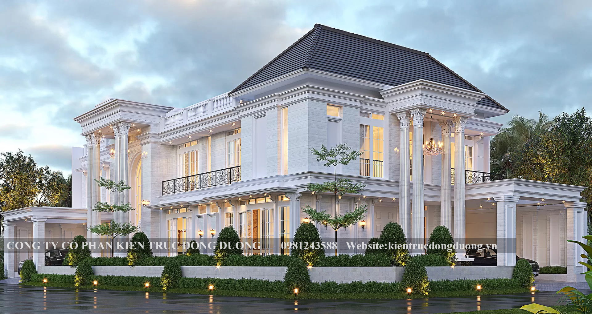 Mẫu biệt thự tân cổ điển -kientrucdongduong.com14