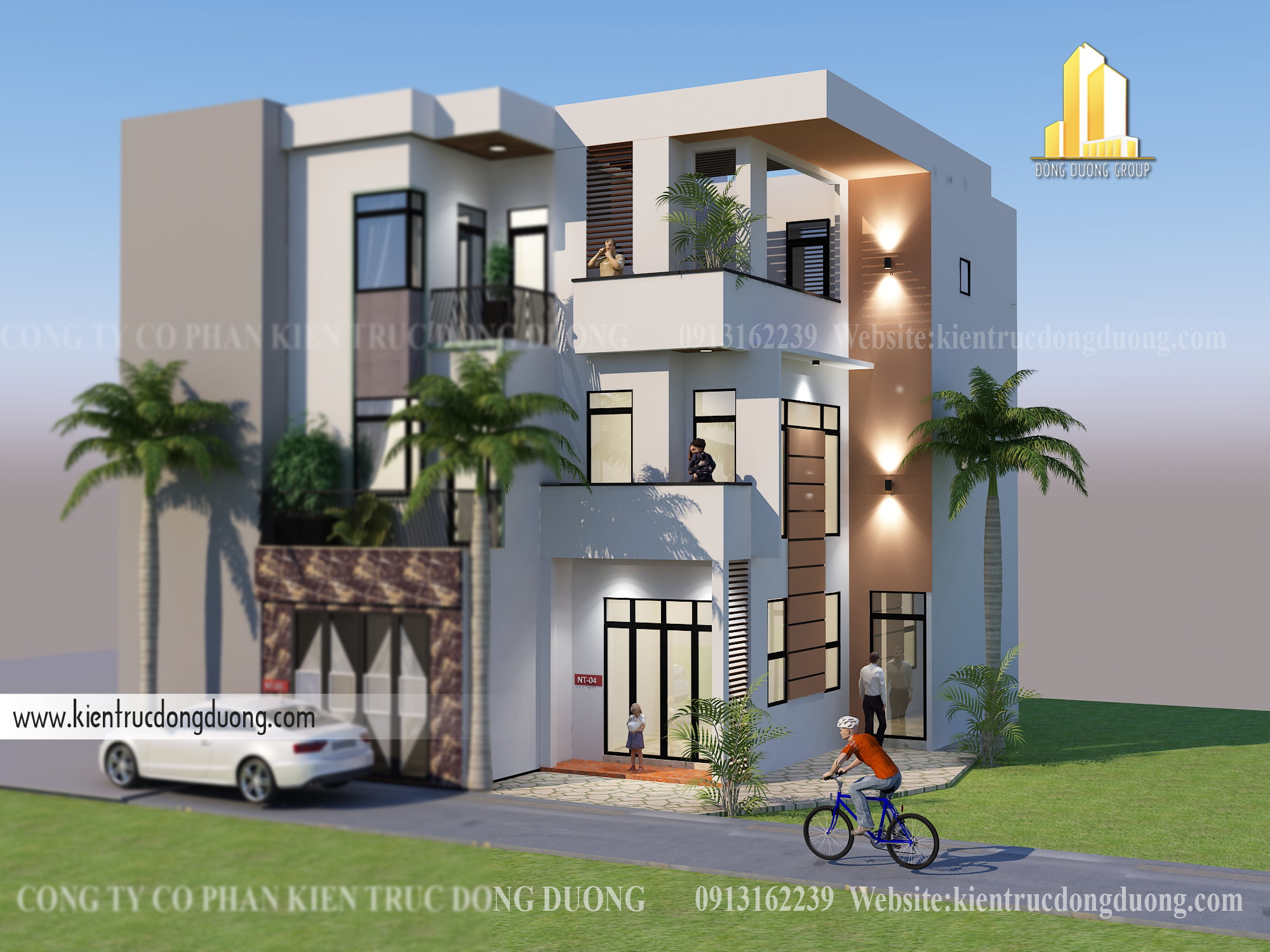 Mẫu nhà phố mặt tiền 4m-kientrucdongduong.com06