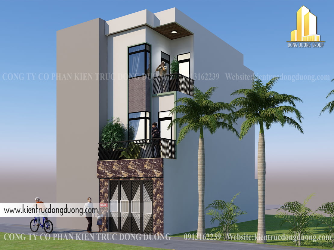 Mẫu nhà phố mặt tiền 4m-kientrucdongduong.com07