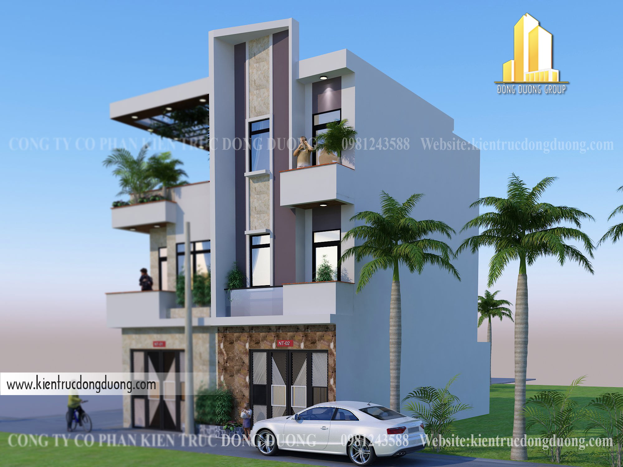 Mẫu nhà phố mặt tiền 4m-kientrucdongduong.com09