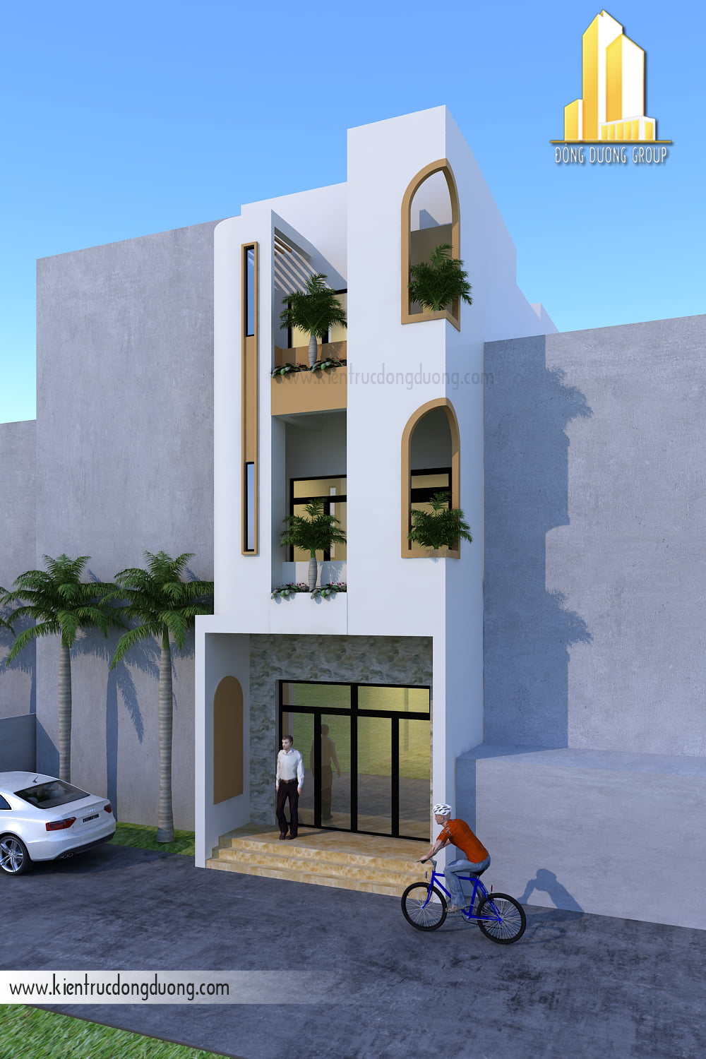 Mẫu nhà phố mặt tiền 4m-kientrucdongduong.com11