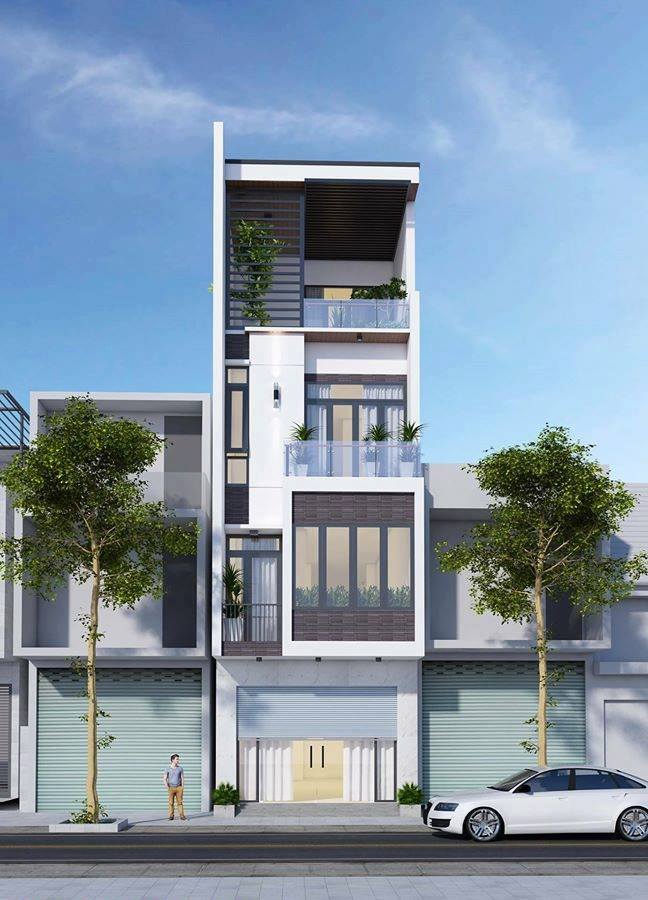 Mẫu nhà phố mặt tiền 5m -kientrucdongduong.com03