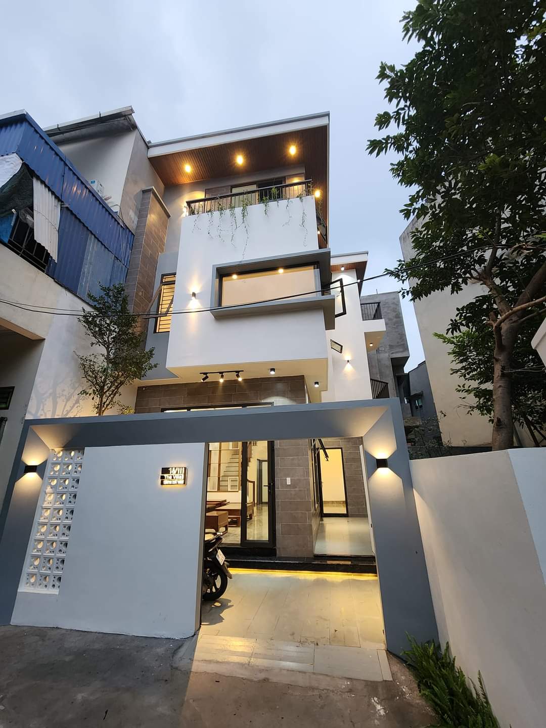 Mẫu nhà phố mặt tiền 5m -kientrucdongduong.com17