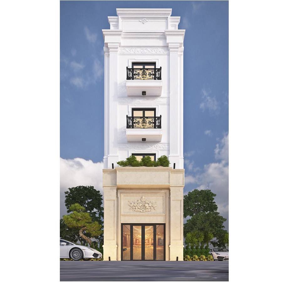 Mẫu nhà phố tân cổ điển -kientrucdongduong.com05