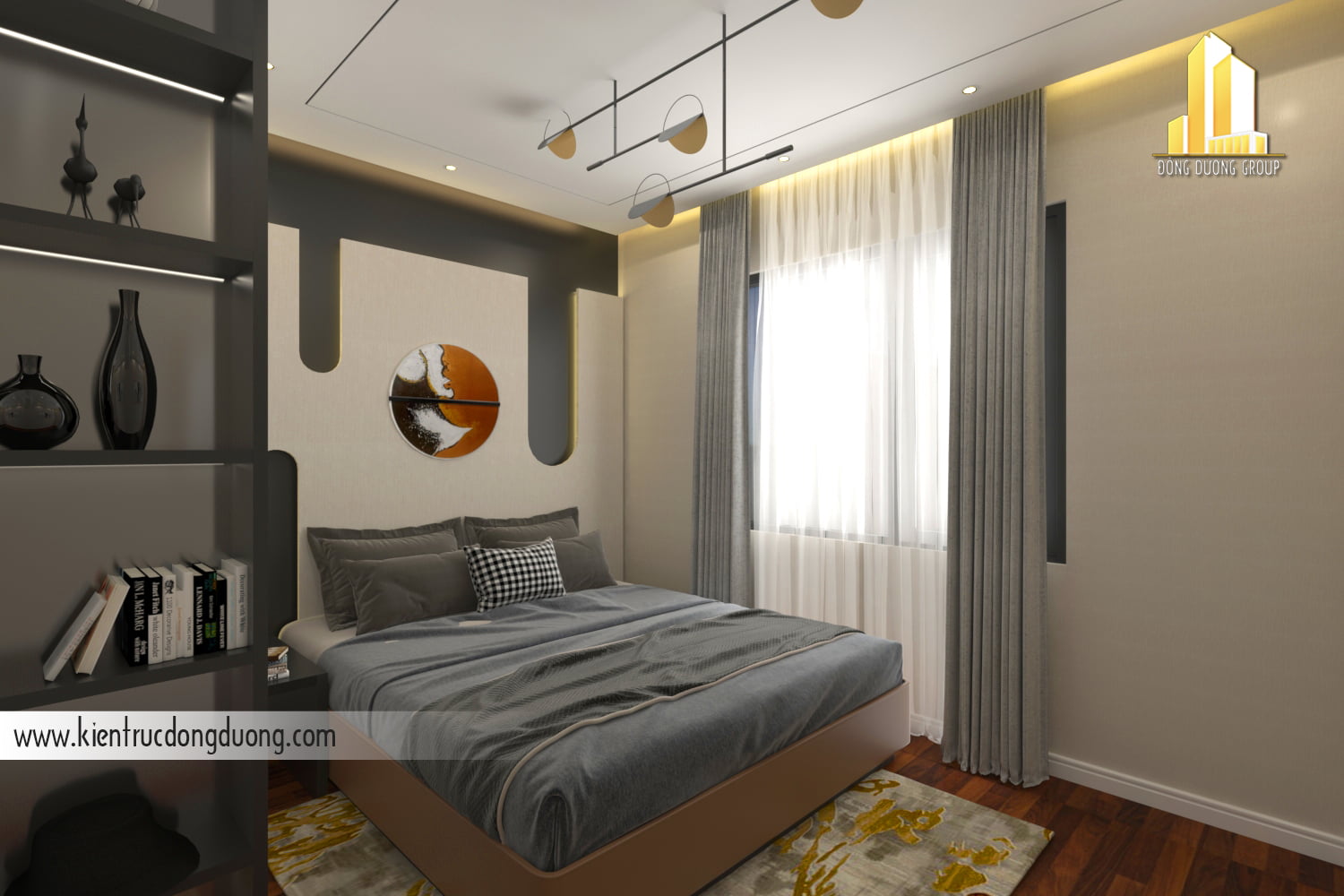 Thiết kế nội thất căn hộ mẫu tại Vinhomes ocean Park 2 - NT2303 -ảnh 01