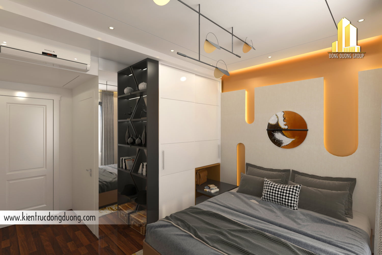 Thiết kế nội thất căn hộ mẫu tại Vinhomes ocean Park 2 - NT2303 -ảnh 02