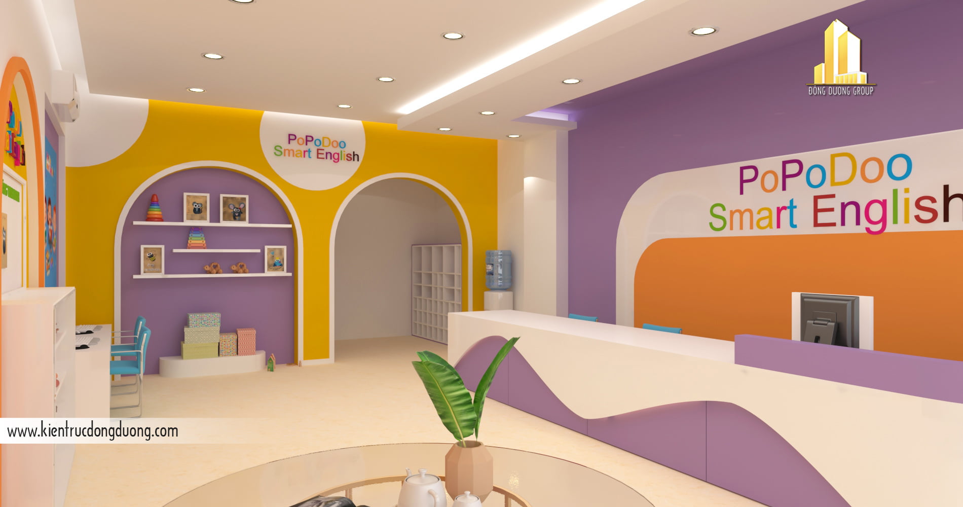 Thiết kế nội thất trung tâm Tiếng Anh - NT2301-Anh 05