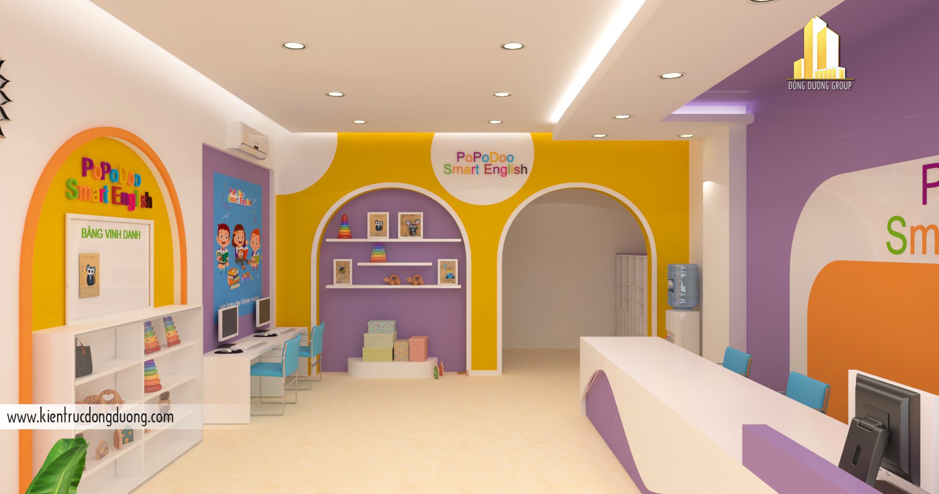 Thiết kế nội thất trung tâm Tiếng Anh - NT2301-Anh 06