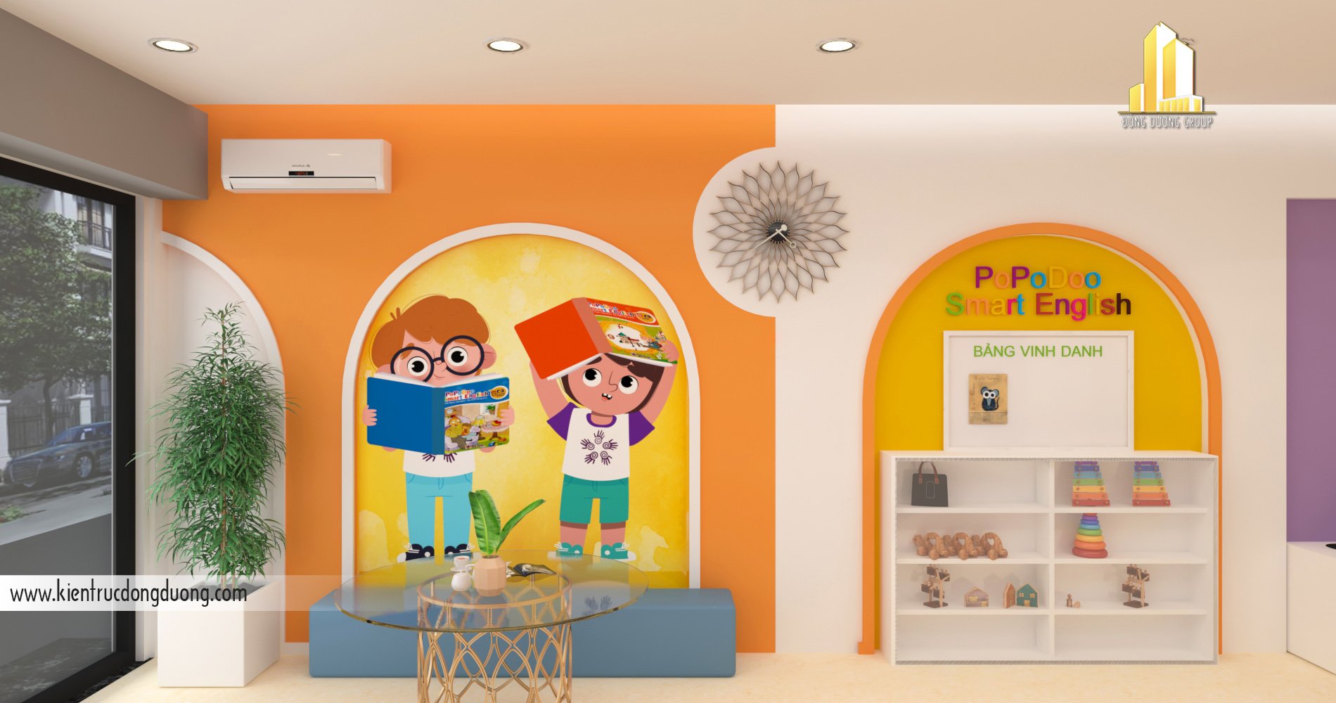 Thiết kế nội thất trung tâm Tiếng Anh - NT2301-Anh 07