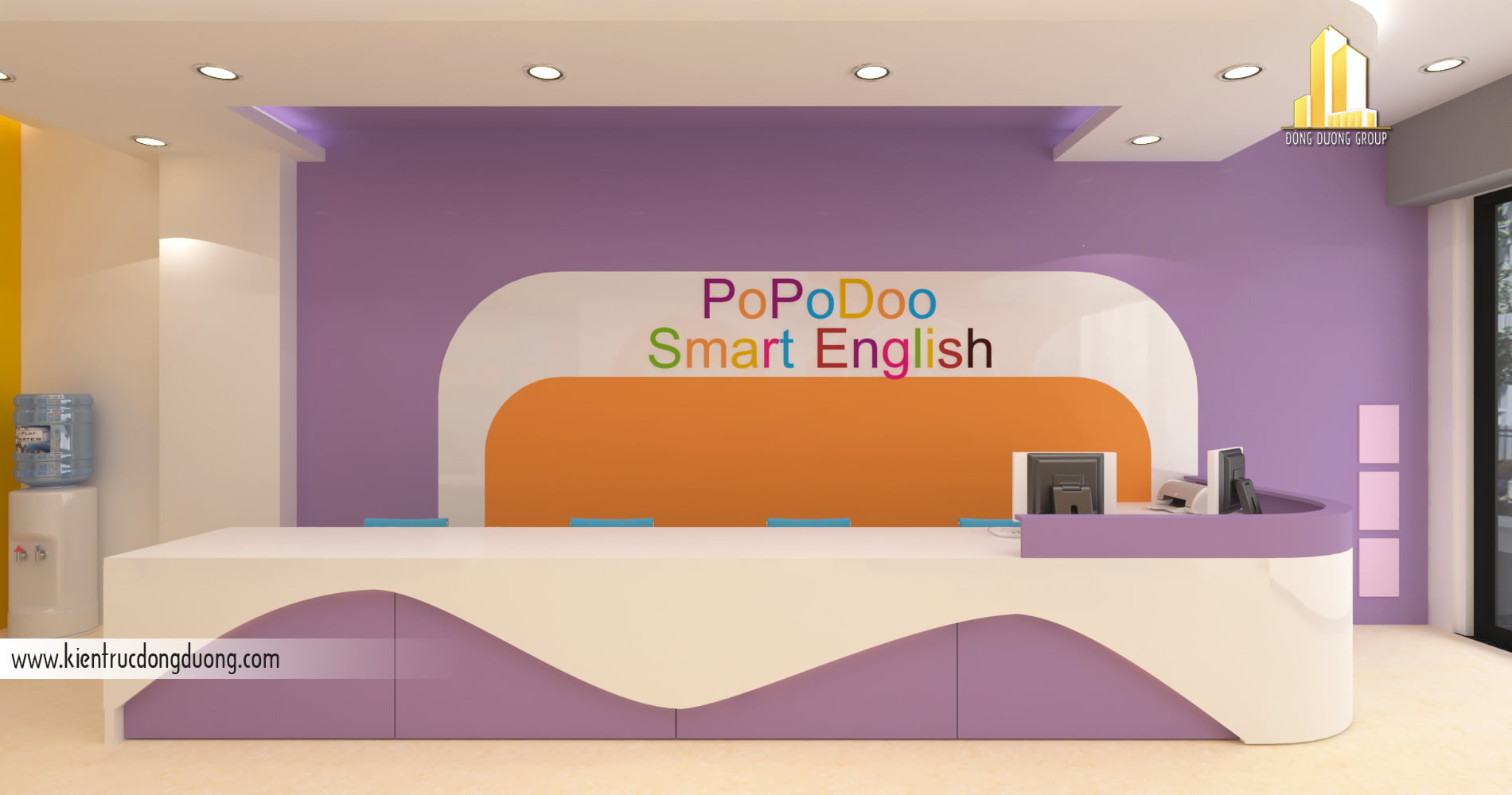 Thiết kế nội thất trung tâm Tiếng Anh - NT2301-Anh 08