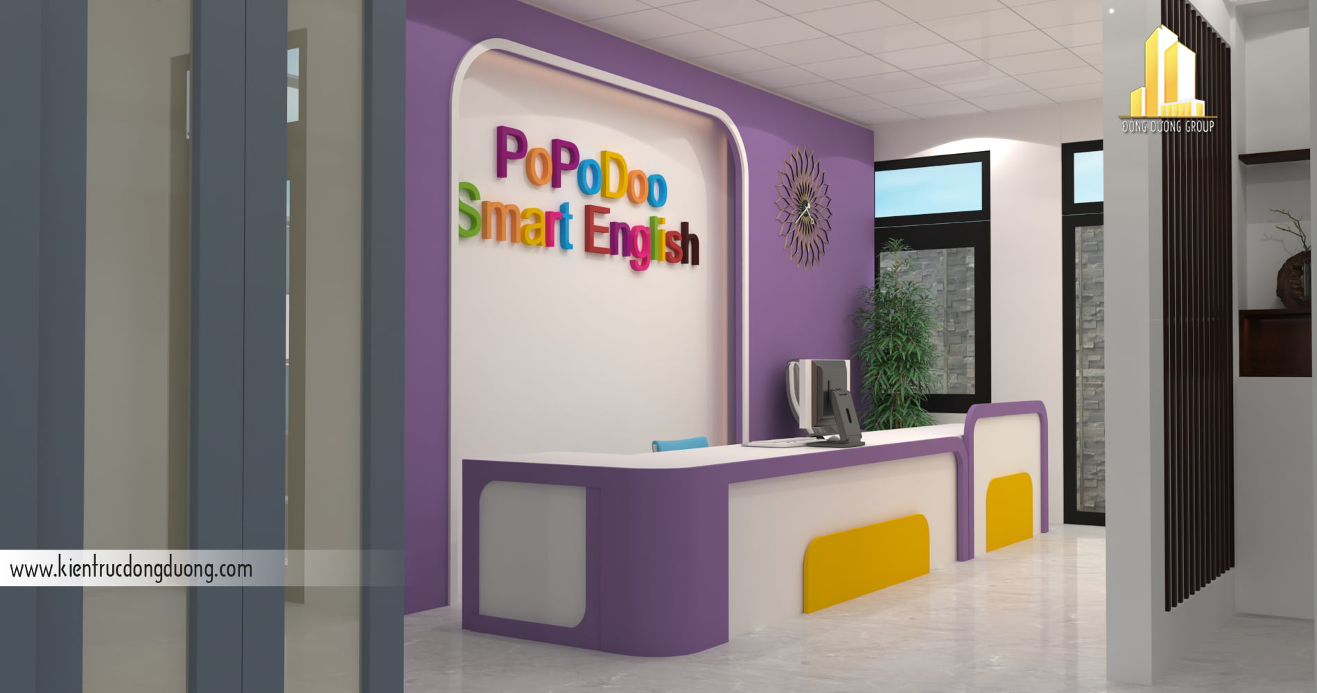 Thiết kế nội thất trung tâm Tiếng Anh Popodoo Đô Nghĩa - NT2305 -ảnh 5