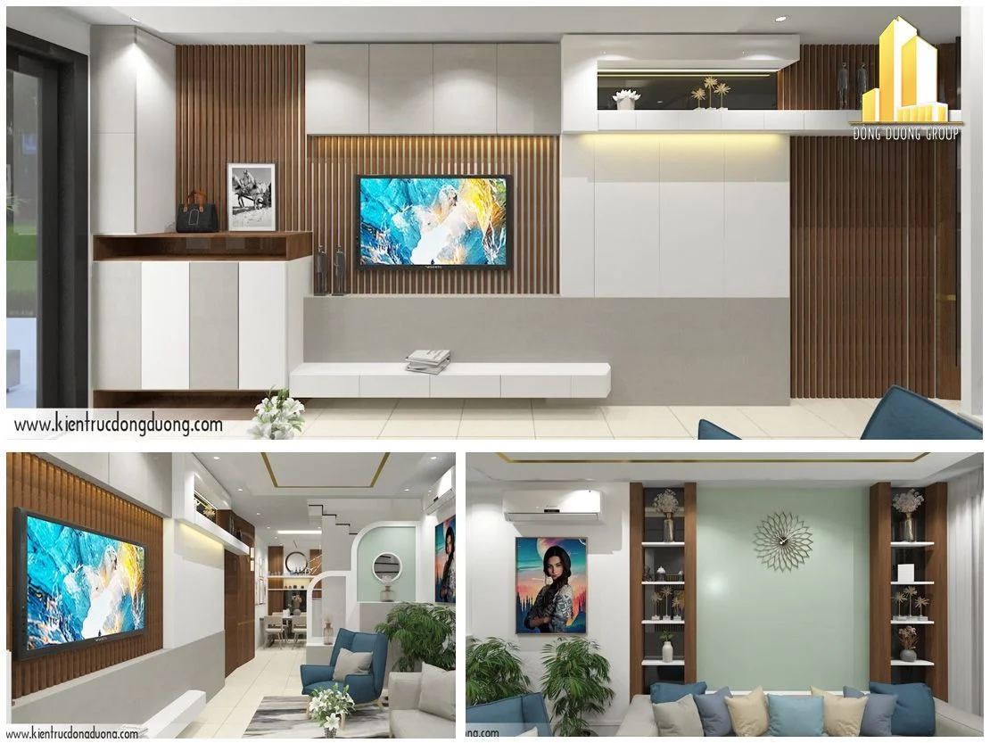 1.Thiết kế cải tạo nội thất nhà liền kề Vinhome Ocean Park 2 - NT2418