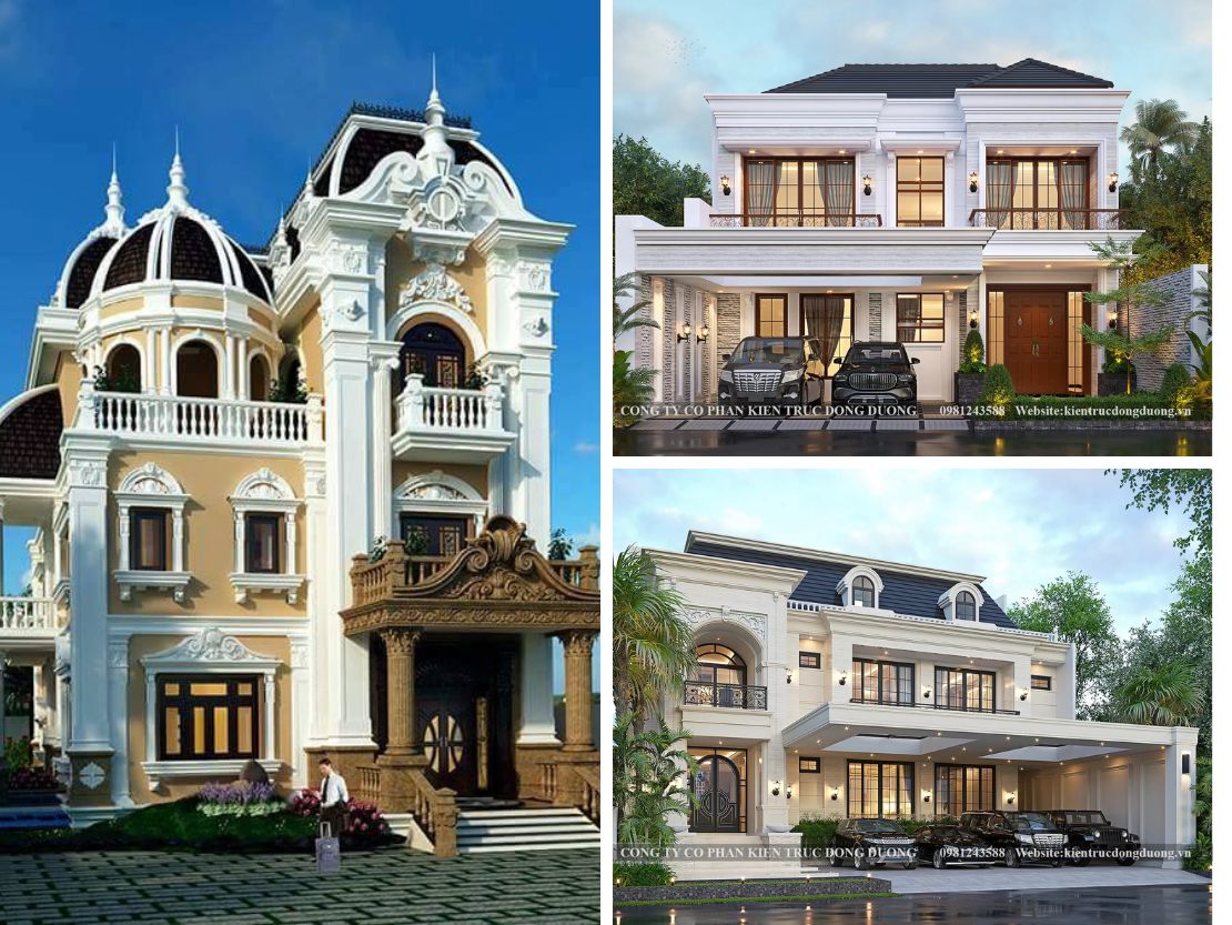 Mẫu thiết kế biệt thự tân cổ điển