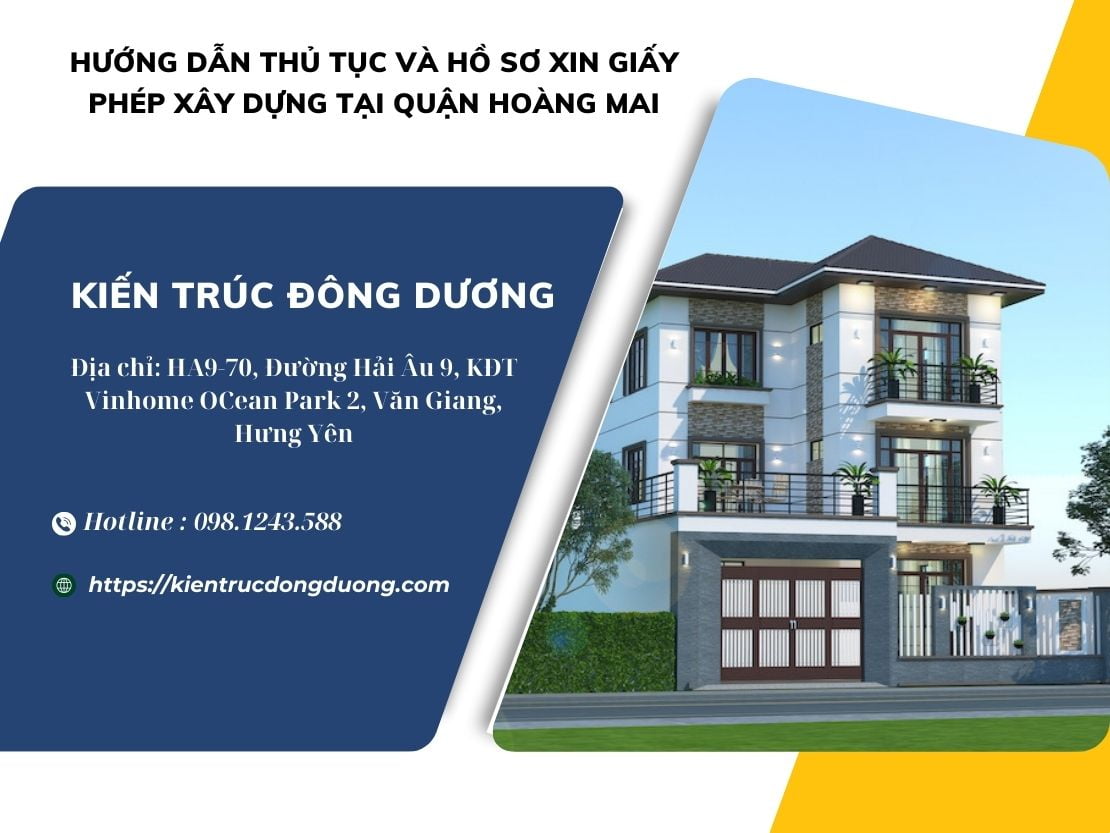 Xin giấy phép xây dựng tại quận Hoàng Mai