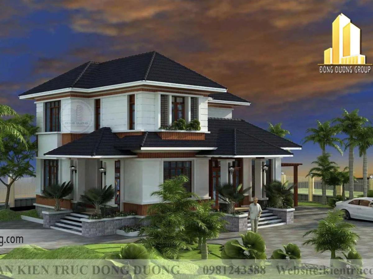 Mẫu nhà 120m2 đẹp - kientrucdongduong.com