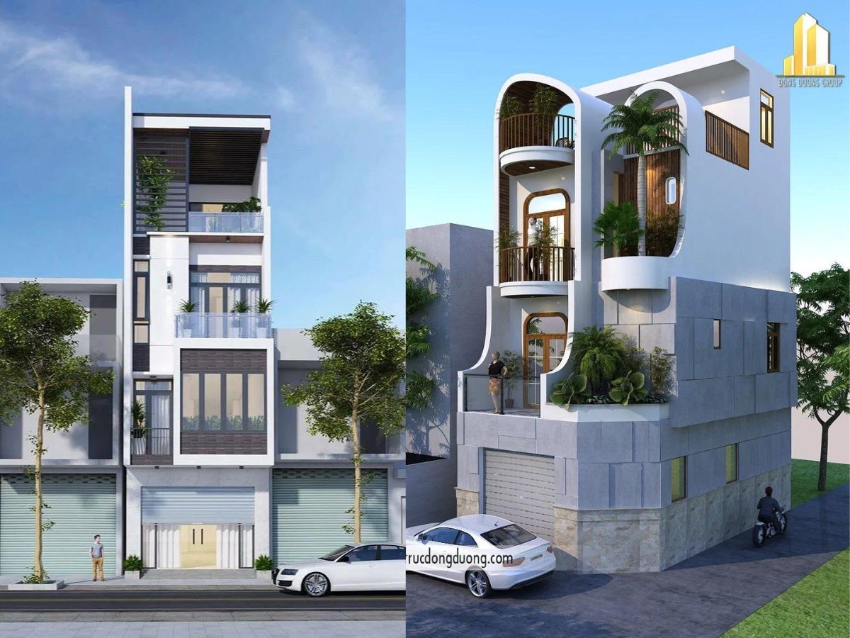 Mẫu nhà 4 tầng đẹp - kientrucdongduong.com