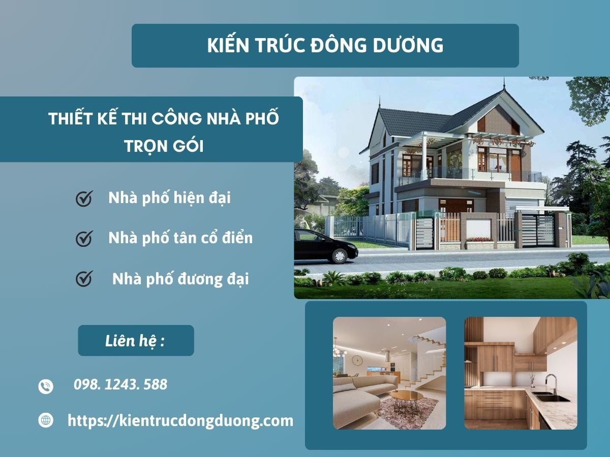 Thiết kế thi công nhà phố trọn gói (1)