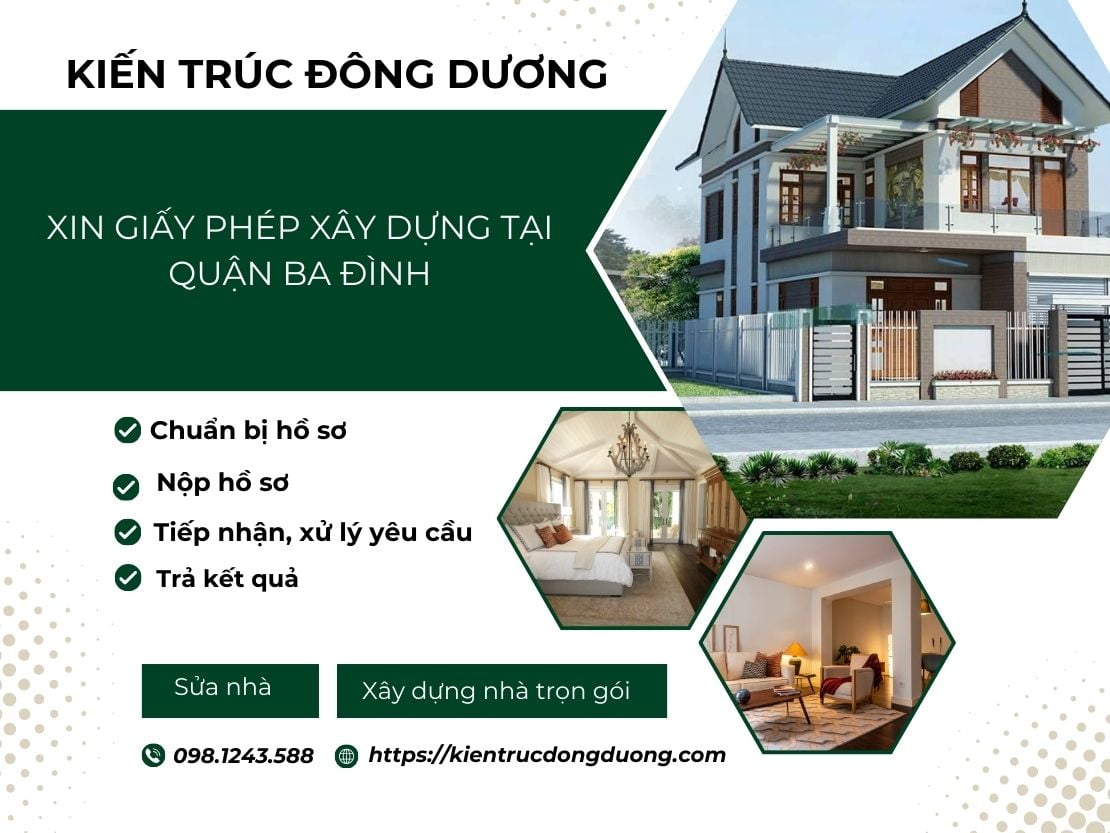 Xin giấy phép xây dựng tại quận Ba Đình