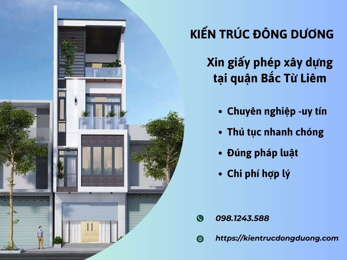 Xin giấy phép xây dựng tại quận Bắc Từ Liêm