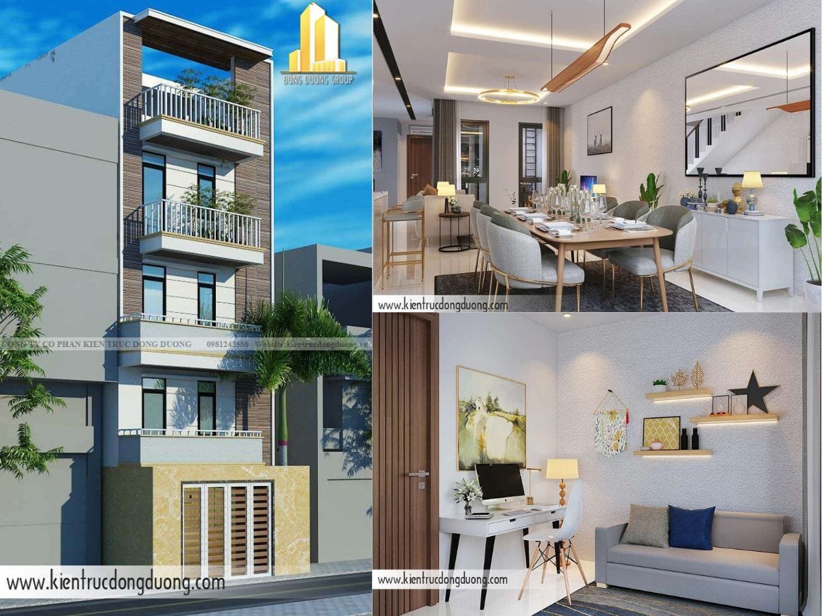 Hồ sơ thiết kế thi công nhà phố -kientrucdongduong.com