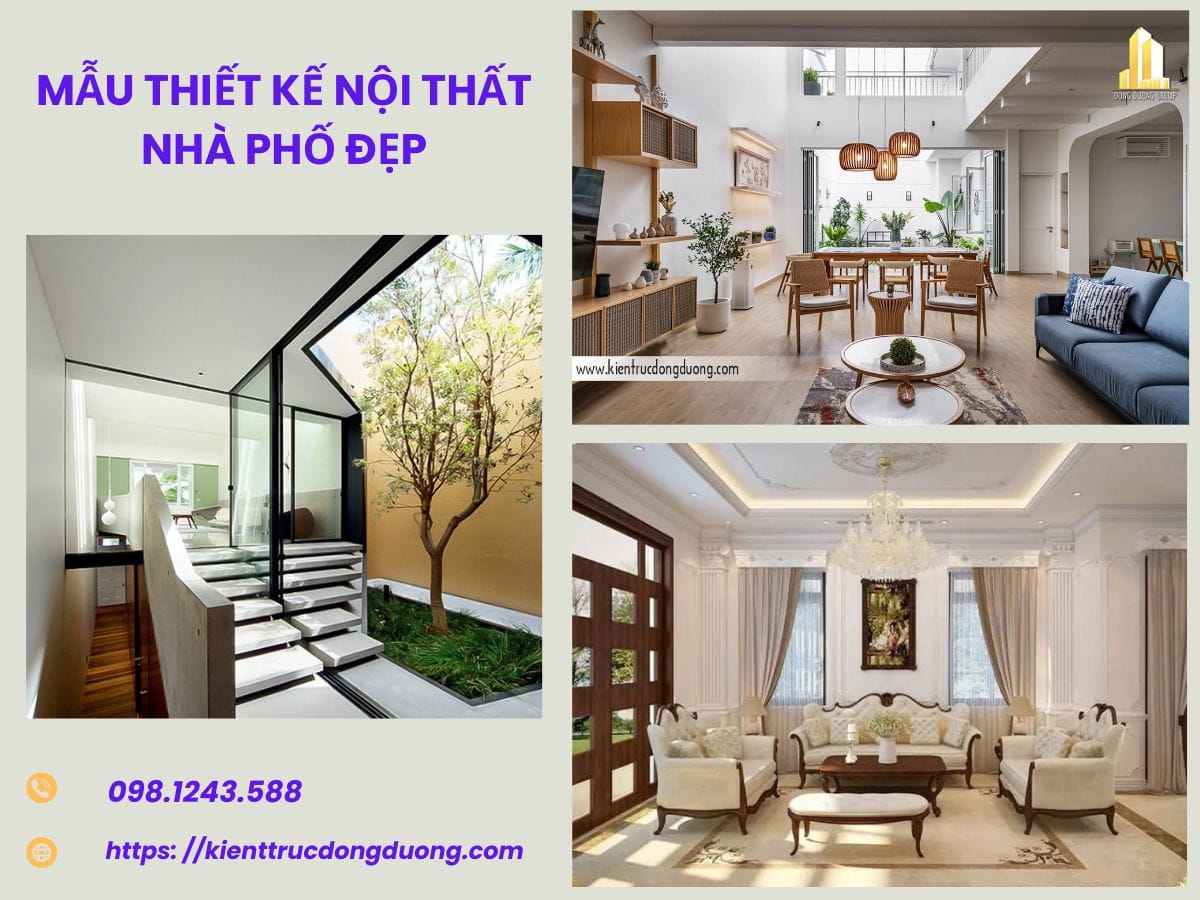 Mẫu thiết kế nội thất nhà phố
