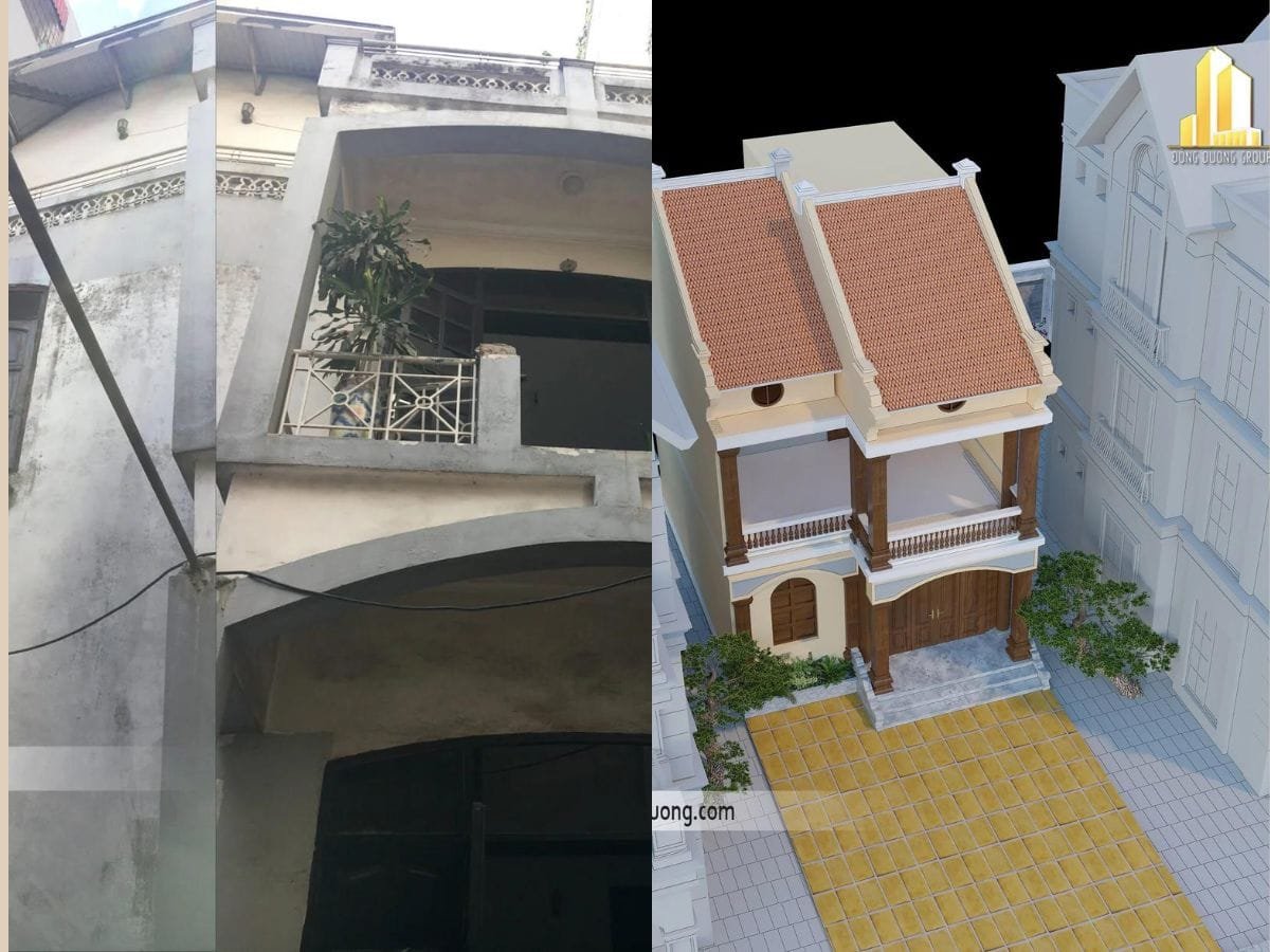 Thi công cải tạo nhà phố -kientrucdongduong.com