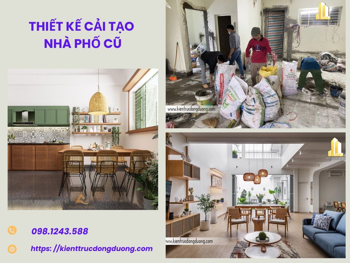 Thiết kế cải tạo nhà phố