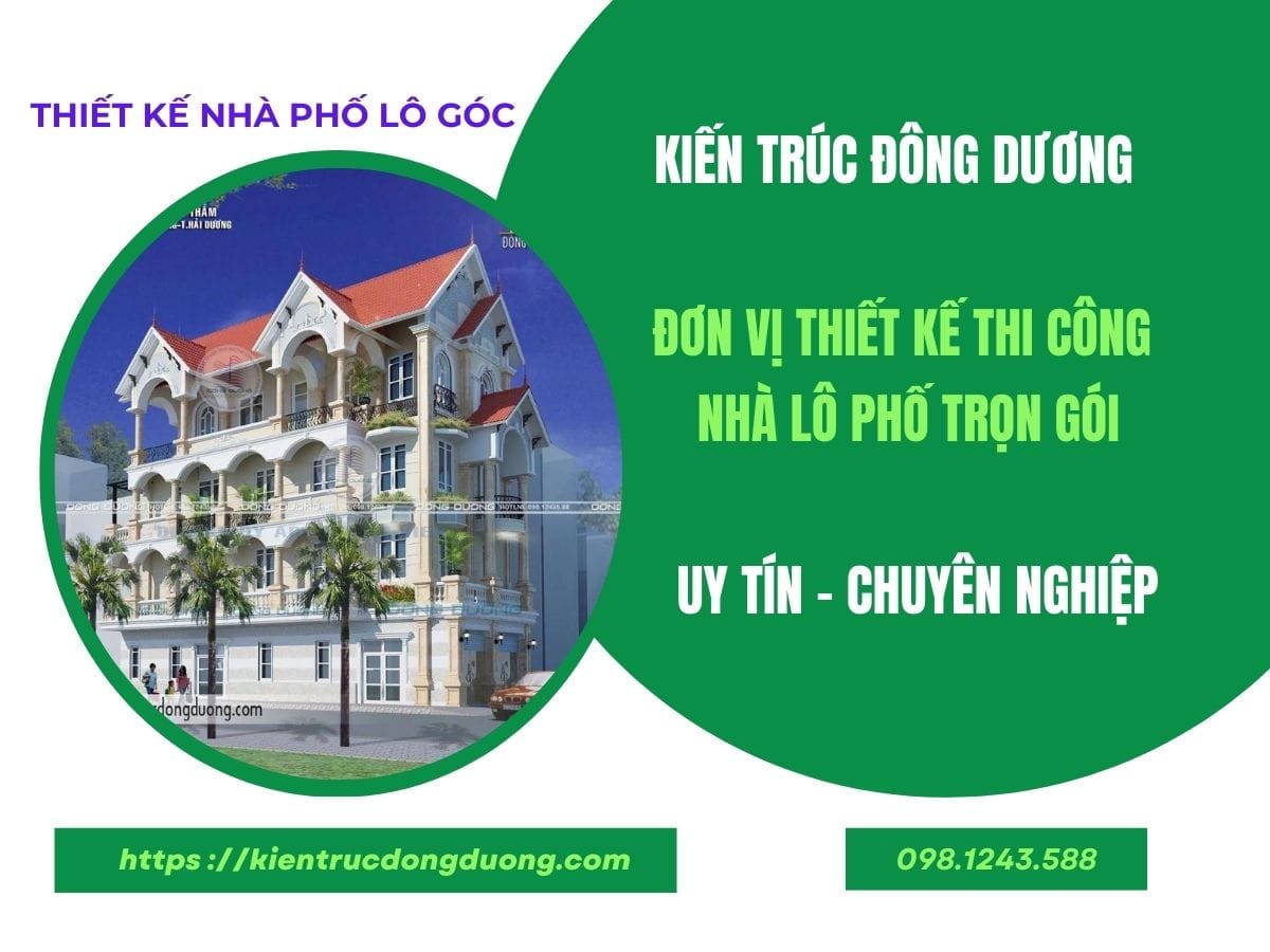 Thiết kế nhà lô góc - kientrucdongduong.com