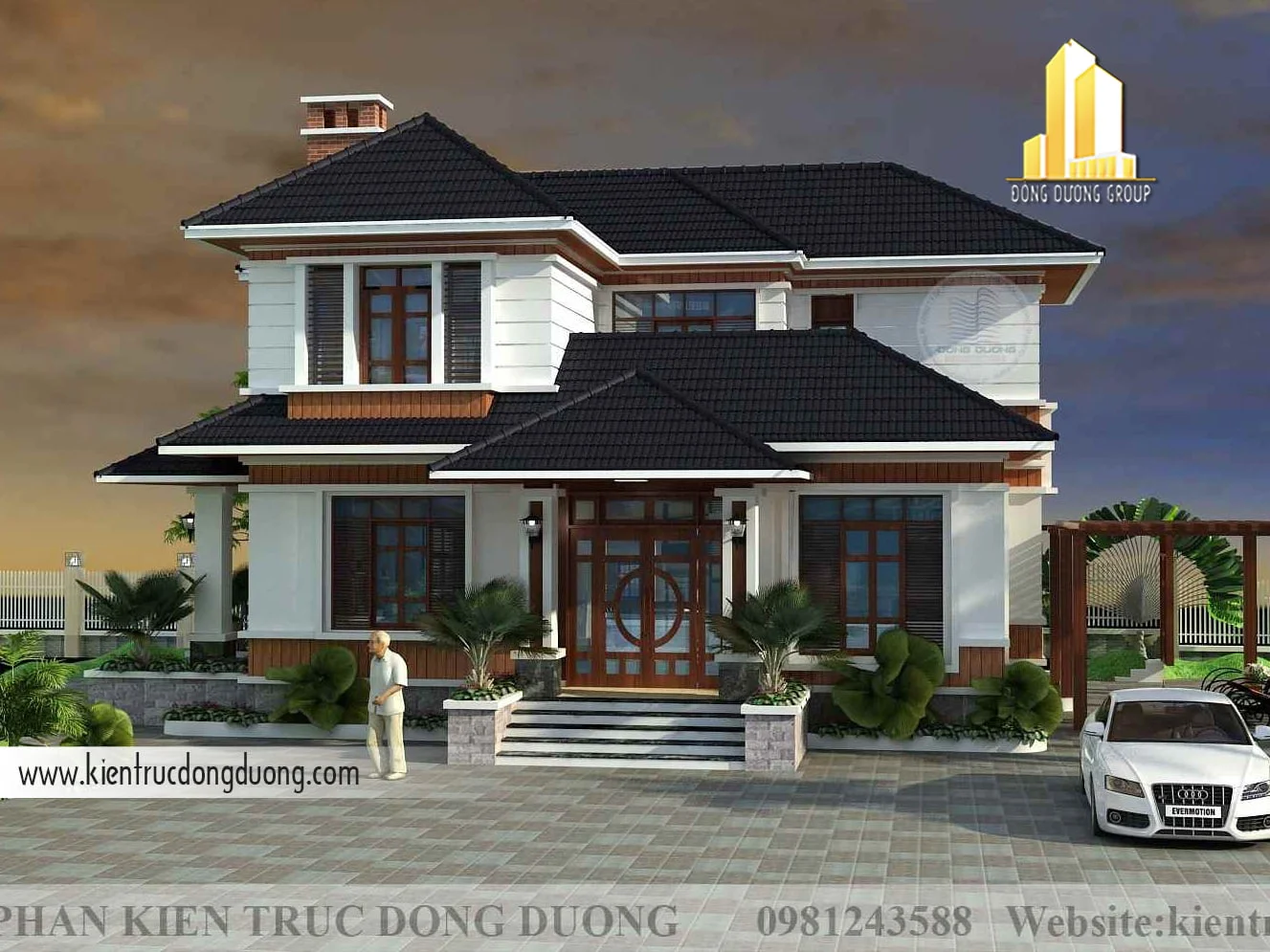 8. Mẫu nhà mái Nhật -kientrucdongduong.com