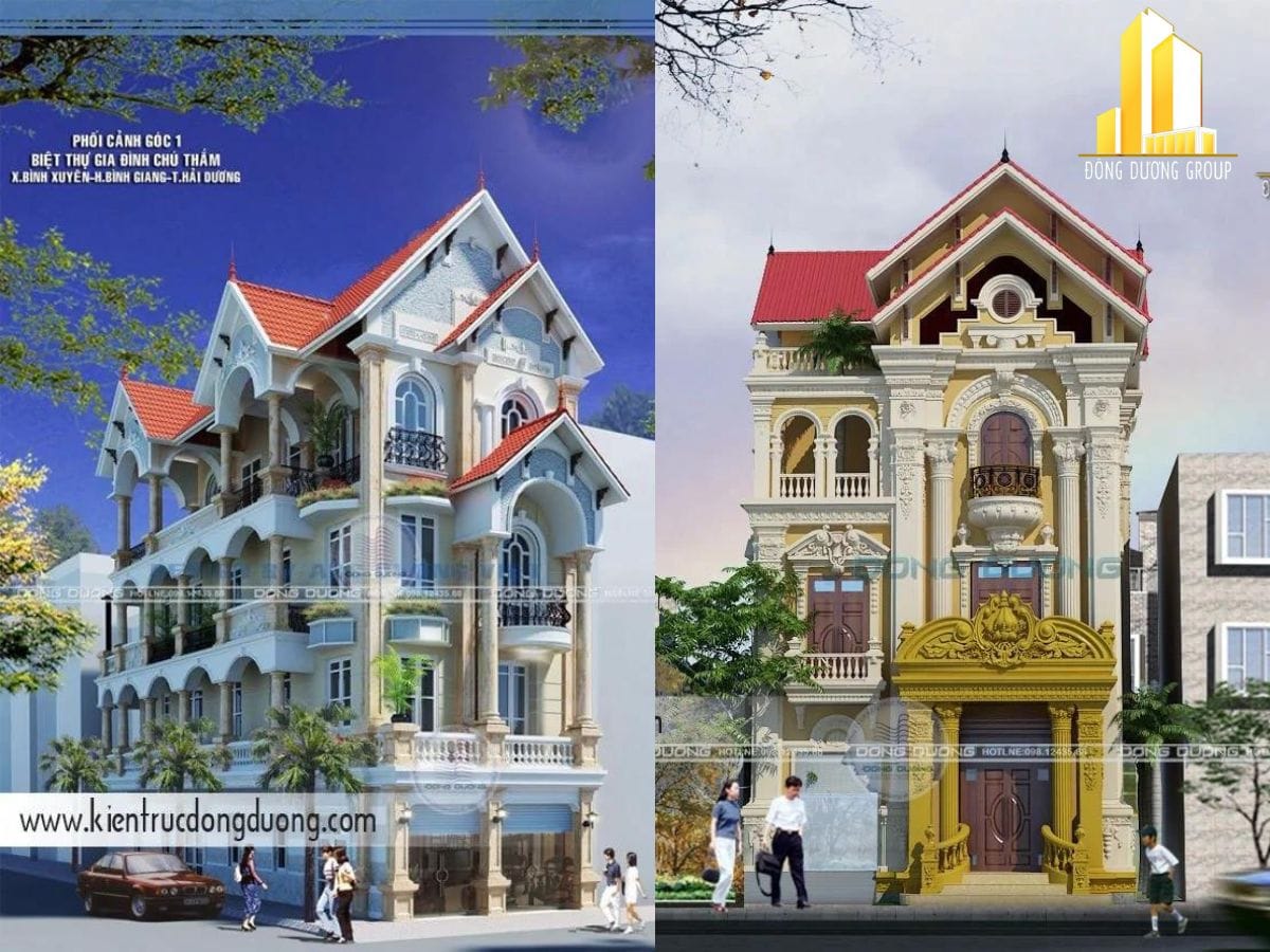 Biệt thự tân cổ điển - kientrucdongduong.com