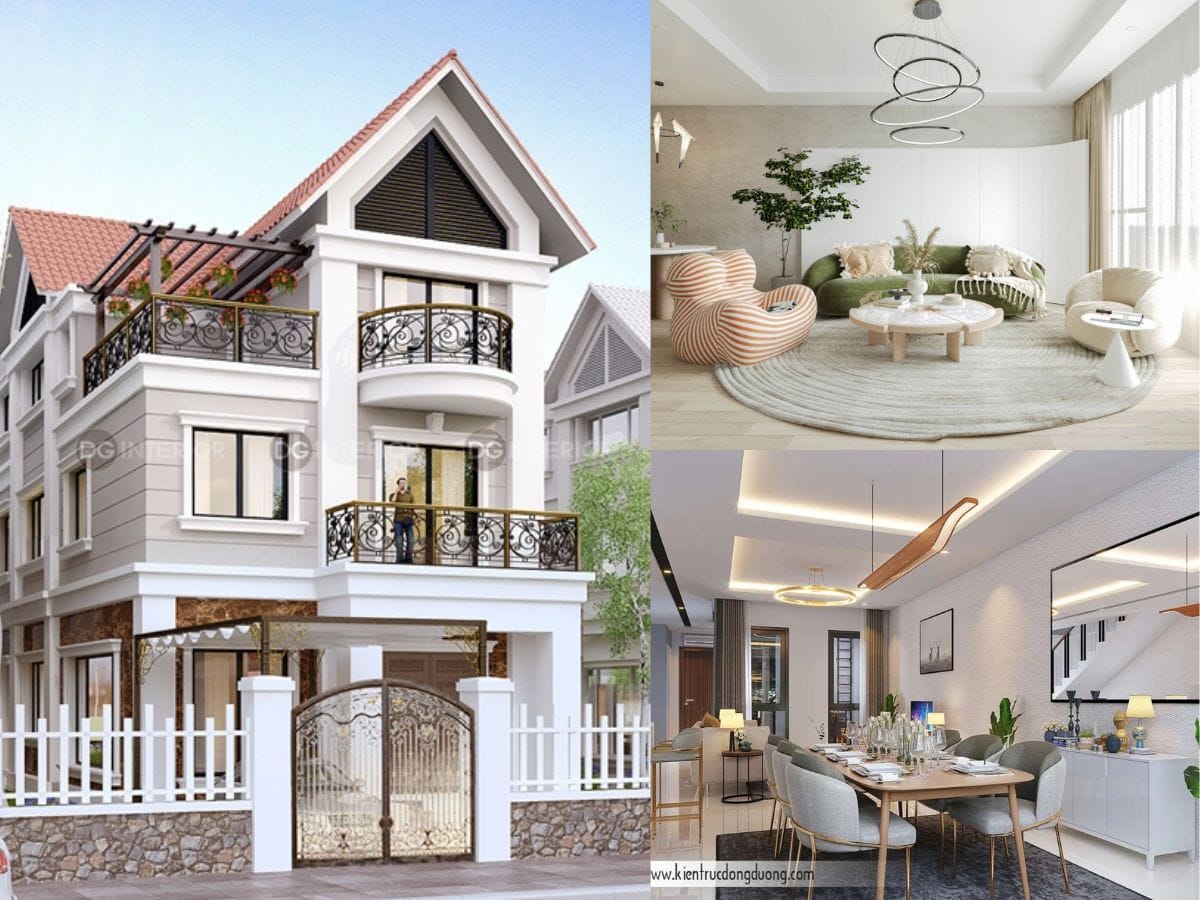 Thiết kế biệt thự Vinhomes - kientrucdongduong.com