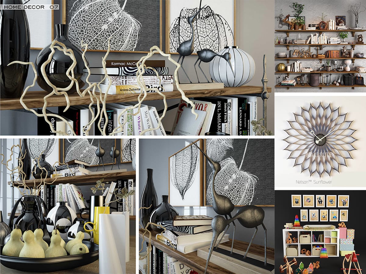 Thư viện 3D đồ trang trí